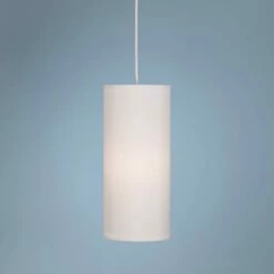 Robert Abbey Elena 6" Wide Pearl Fabric Shade Mini Pendant