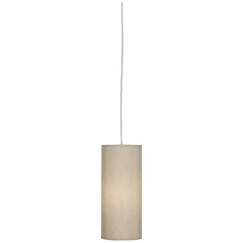 Robert Abbey Elena 6" Wide Taupe Fabric Shade Mini Pendant 4 Robert Abbey Elena 6" Wide Taupe Fabric Shade Mini Pendant - Image 2