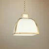 Robert Abbey Ranger 17 1/2"W White And Brass Pendant Light -Lighting Sales Shop robert abbey ranger 17 and one half inchw white and brass pendant light 66y91cropped