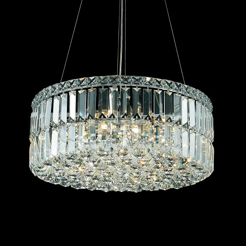Royal 20" Wide Chrome And Crystal 12-Light Pendant 3 Royal 20" Wide Chrome And Crystal 12-Light Pendant