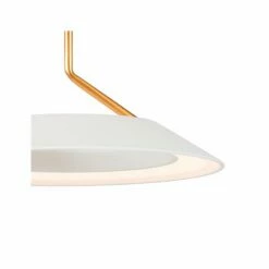 Royyo 44" Wide Matte White And Gold 3-Light Linear Pendant -Lighting Sales Shop royyo 44 inch wide matte white and gold 3 light linear pendant 68r21views1