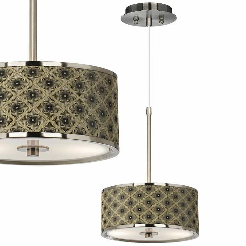 Rustic Flora Giclee Glow 10 1/4" Wide Pendant Light 3 Rustic Flora Giclee Glow 10 1/4" Wide Pendant Light