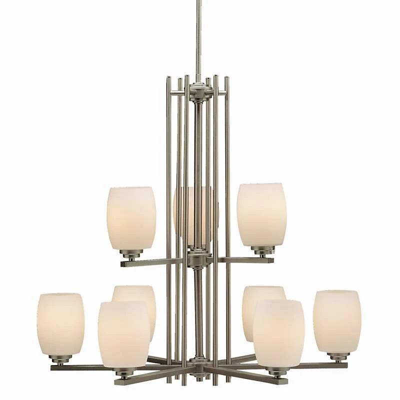 Sabina Brushed Nickel 30"W 9-Light Chandelier By Kichler 4 Sabina Brushed Nickel 30"W 9-Light Chandelier By Kichler - Image 2