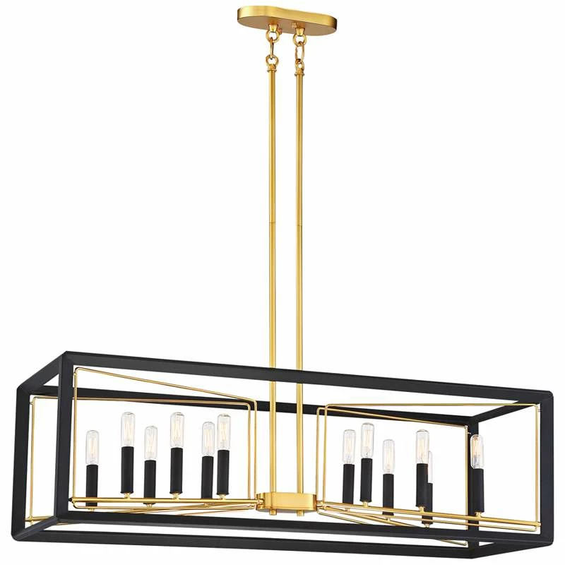 Sable Point 38 1/4"W Gold Kitchen Island Light Chandelier 4 Sable Point 38 1/4"W Gold Kitchen Island Light Chandelier - Image 2