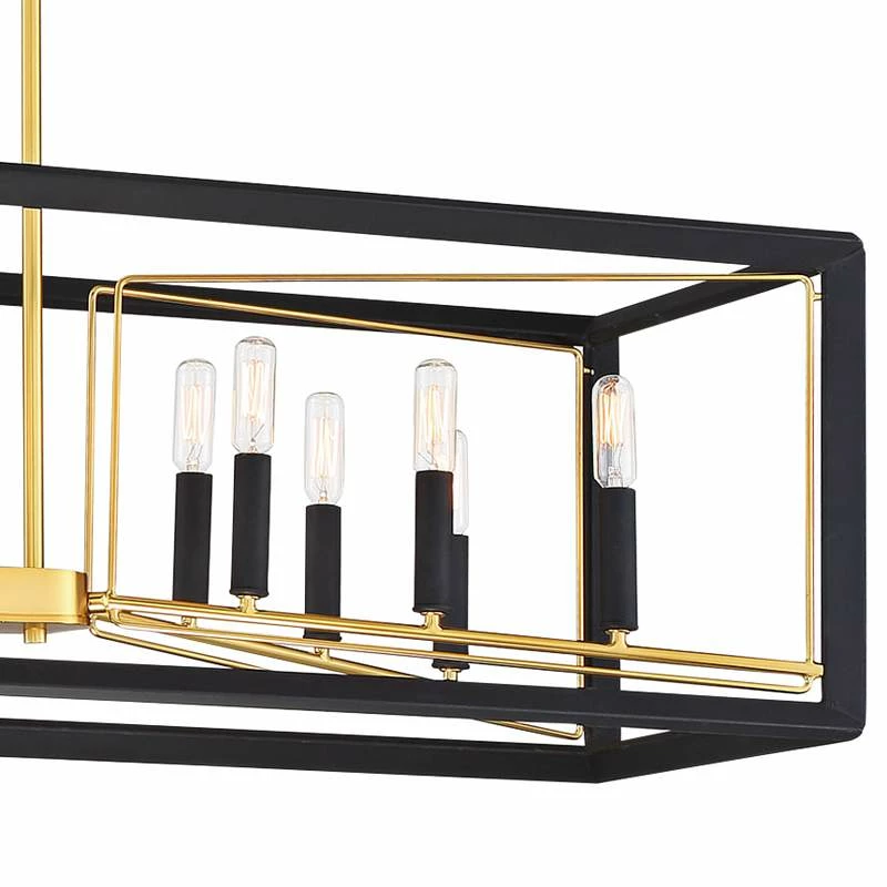 Sable Point 38 1/4"W Gold Kitchen Island Light Chandelier 5 Sable Point 38 1/4"W Gold Kitchen Island Light Chandelier - Image 3