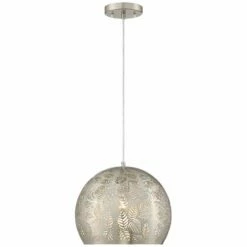 Safi 11 3/4" Wide Brushed Nickel Moroccan Mini Pendant -Lighting Sales Shop safi 11 and three quarter inch wide brushed nickel moroccan mini pendant 71f42views3