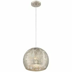 Safi 11 3/4" Wide Brushed Nickel Moroccan Mini Pendant -Lighting Sales Shop safi 11 and three quarter inch wide brushed nickel moroccan mini pendant 71f42views4
