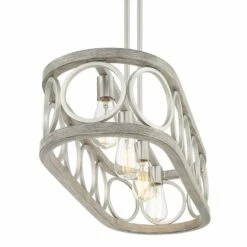 Salima 32 1/2"W Nickel Gray 4-Light LED Island Chandelier -Lighting Sales Shop salima 32 and one half inchw nickel gray 4 light led island chandelier 843y1views4