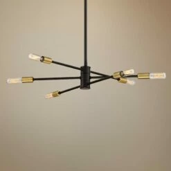 Savoy House Lyrique 21 3/4" Wide Bronze 6-Light Chandelier