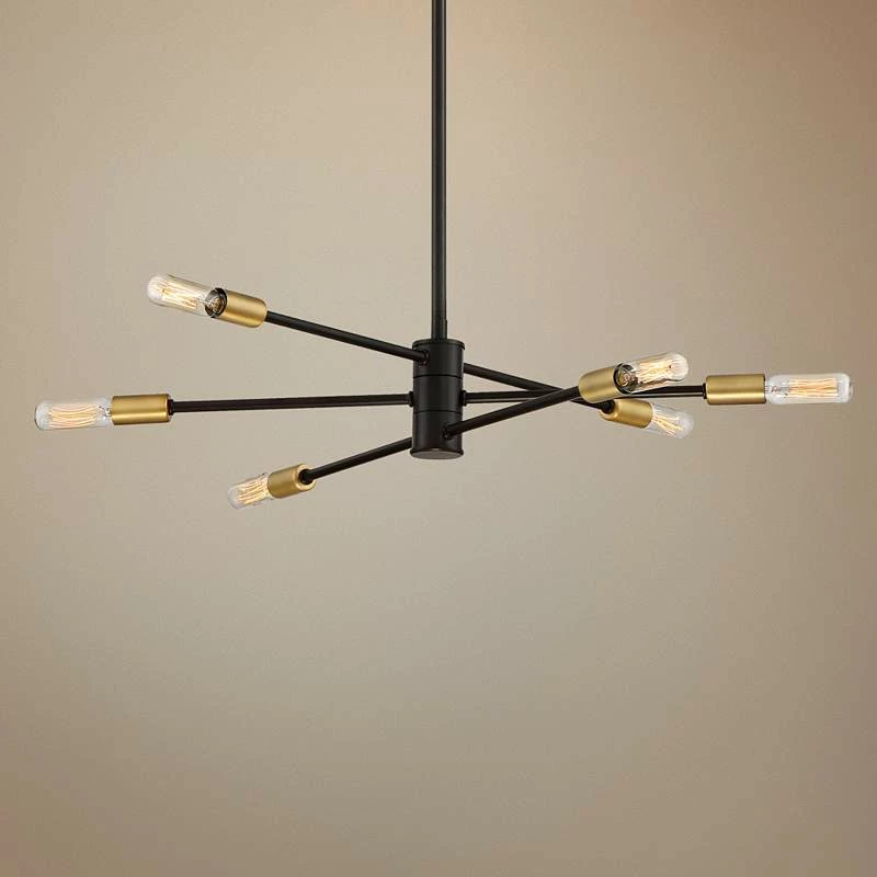 Savoy House Lyrique 21 3/4" Wide Bronze 6-Light Chandelier 3 Savoy House Lyrique 21 3/4" Wide Bronze 6-Light Chandelier