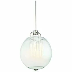 Sawyer 12 1/4" Wide Polished Nickel 4-Light Pendant