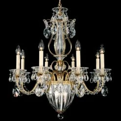 Schonbek Bagatelle 26" Wide Heirloom Gold Crystal Chandelier