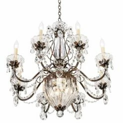 Schonbek Bagatelle 26"W Heirloom Bronze Crystal Chandelier -Lighting Sales Shop schonbek bagatelle 26 inchw heirloom bronze crystal chandelier 67107views1