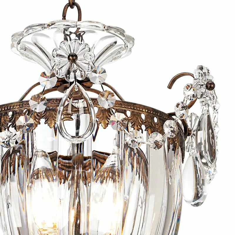Schonbek Bagatelle Collection 10 1/2"W Crystal 3-Light Mini Pendant 5 Schonbek Bagatelle Collection 10 1/2"W Crystal 3-Light Mini Pendant - Image 3