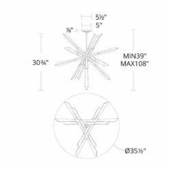 Schonbek-Beyond Solitude 35.5" Wide Modern LED Aged Brass Pendant -Lighting Sales Shop schonbek beyond solitude 35 5 inch wide modern led aged brass pendant 264m3views4