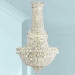 Schonbek Camelot Optic Crystal 41-Light Chandelier In Aurelia Finish