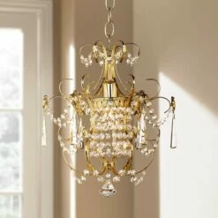 Schonbek Century 12 1/2"W Aurelia Gold Pendant Chandelier -Lighting Sales Shop schonbek century 12 and one half inchw aurelia gold pendant chandelier 04253cropped