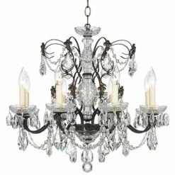 Schonbek Century Bronze 24" Wide Crystal Chandelier 9 Schonbek Century Bronze 24" Wide Crystal Chandelier -Lighting Sales Shop schonbek century bronze 24 inch wide crystal chandelier 98442