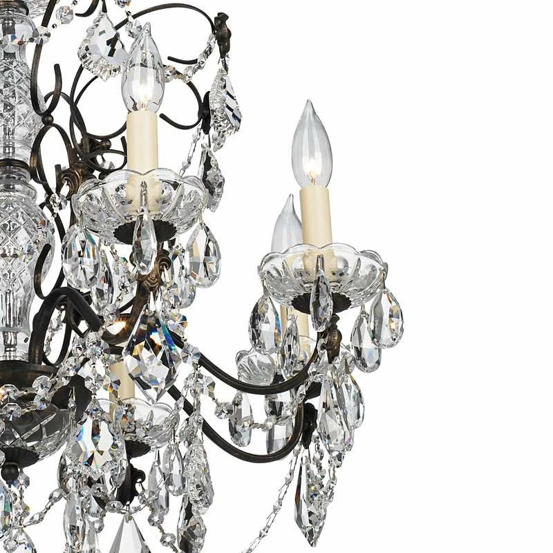 Schonbek Century Bronze 24" Wide Crystal Chandelier 6 Schonbek Century Bronze 24" Wide Crystal Chandelier - Image 4