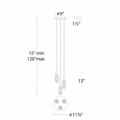 Schonbek Hibiscus 11.8" Wide 3-Light Brass And Crystal Modern Pendant -Lighting Sales Shop schonbek hibiscus 11 8 inch wide 3 light brass and crystal modern pendant 179m3views5