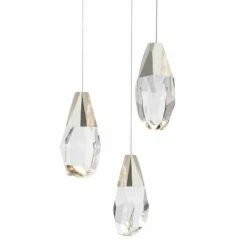 Schonbek Martini 3 Light LED Multi-Light Crystal Pendant