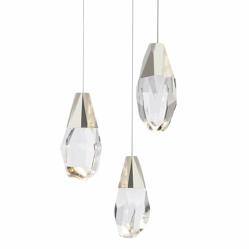 Schonbek Martini 3 Light LED Multi-Light Crystal Pendant 3 Schonbek Martini 3 Light LED Multi-Light Crystal Pendant
