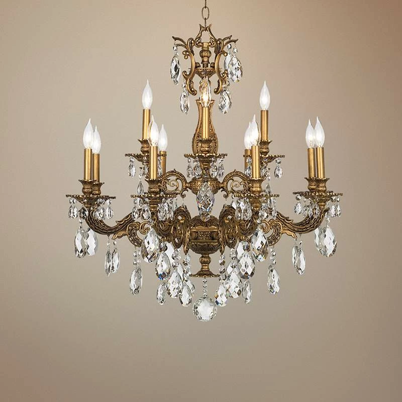 Schonbek Milano 32 1/2" Wide Large Crystal Chandelier 4 Schonbek Milano 32 1/2" Wide Large Crystal Chandelier - Image 2