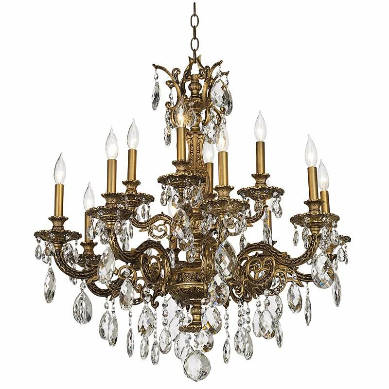 Schonbek Milano 32 1/2" Wide Large Crystal Chandelier 7 Schonbek Milano 32 1/2" Wide Large Crystal Chandelier - Image 5