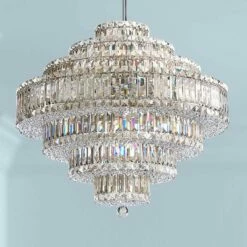 Schonbek Plaza 27 1/2"W Swarovski Crystal Pendant Chandelier