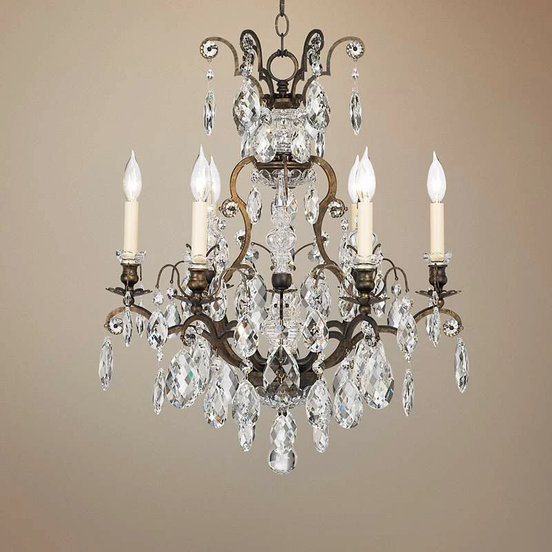 Schonbek Renaissance Collection 23 1/2" Crystal Chandelier 4 Schonbek Renaissance Collection 23 1/2" Crystal Chandelier - Image 2