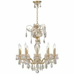 Schonbek Sonatina 25 1/2" Wide Gold Crystal Chandelier -Lighting Sales Shop schonbek sonatina 25 and one half inch wide gold crystal chandelier 5m132views1
