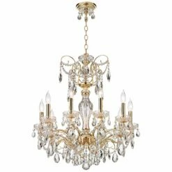 Schonbek Sonatina 25 1/2" Wide Gold Crystal Chandelier -Lighting Sales Shop schonbek sonatina 25 and one half inch wide gold crystal chandelier 5m132views2