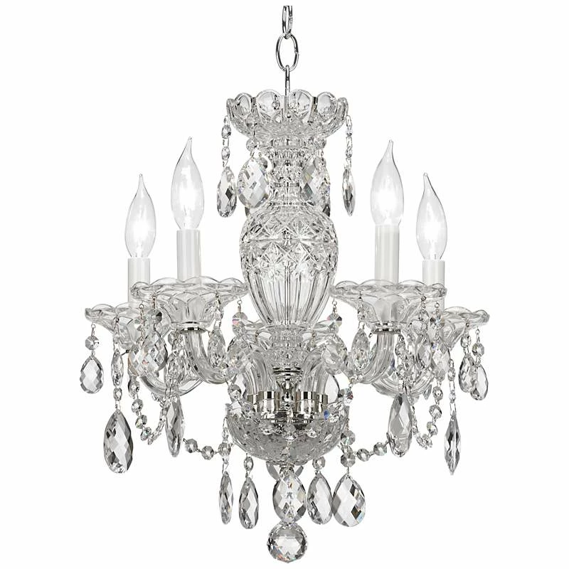Schonbek Sterling 16" Wide Heritage Crystal Chandelier 4 Schonbek Sterling 16" Wide Heritage Crystal Chandelier - Image 2