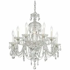 Schonbek Sterling 29" Wide Heritage Crystal 12-Light Chandelier 10 Schonbek Sterling 29" Wide Heritage Crystal 12-Light Chandelier -Lighting Sales Shop schonbek sterling 29 inch wide heritage crystal 12 light chandelier 75124