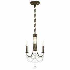 Schonbek Verdana 12" Wide Bronze 3-Light Mini Pendant Light -Lighting Sales Shop schonbek verdana 12 inch wide bronze 3 light mini pendant light 98k24views3