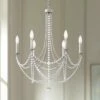 Schonbek Verdana 24"W Antique Silver 6-Light Pendant Light