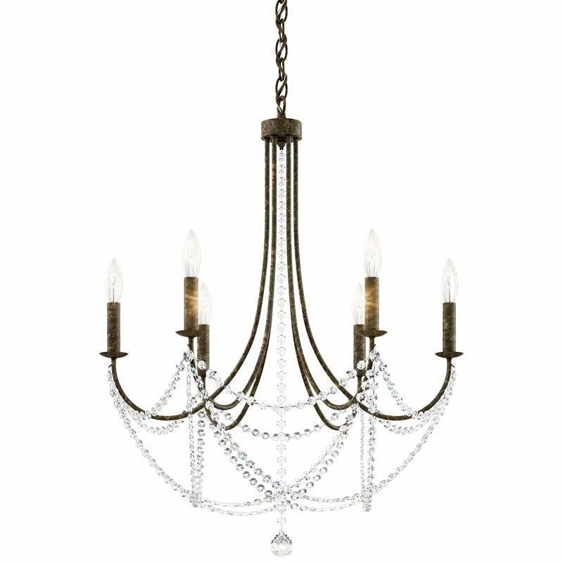 Schonbek Verdana 24"W Heirloom Bronze 6-Light Pendant Light 4 Schonbek Verdana 24"W Heirloom Bronze 6-Light Pendant Light - Image 2