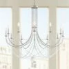 Schonbek Verdana 43"W Antique Silver 12-Light Pendant Light