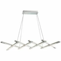 Scissors 96" Wide Aluminum LED Kitchen Island Light Pendant 8 Scissors 96" Wide Aluminum LED Kitchen Island Light Pendant -Lighting Sales Shop scissors 96 inch wide aluminum led kitchen island light pendant 55n36