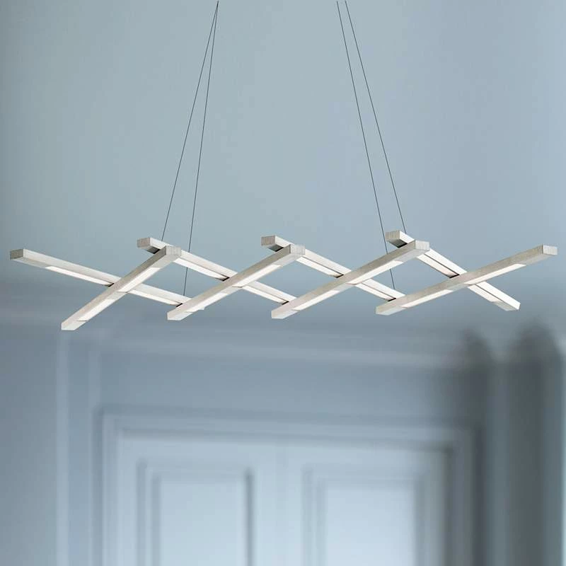 Scissors 96" Wide Aluminum LED Kitchen Island Light Pendant 3 Scissors 96" Wide Aluminum LED Kitchen Island Light Pendant