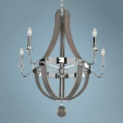Sharlow Charcoal 31 1/2" Wide 5-Light Chandelier