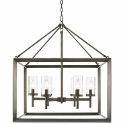 Golden Lighting Smyth 26 3/4" Wide Gunmetal Bronze Cage Chandelier 5 Golden Lighting Smyth 26 3/4" Wide Gunmetal Bronze Cage Chandelier -Lighting Sales Shop smyth 26 and three quarter inch wide gunmetal bronze cage chandelier 6r004