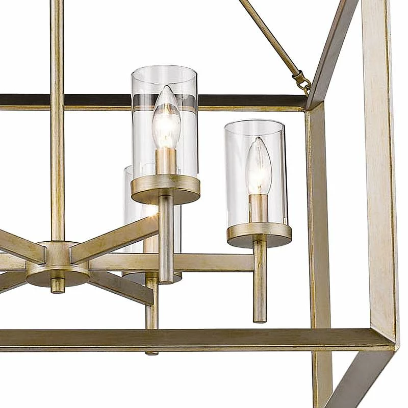 Golden Lighting Smyth 26 3/4" Wide White Gold 6-Light Chandelier 4 Golden Lighting Smyth 26 3/4" Wide White Gold 6-Light Chandelier - Image 3