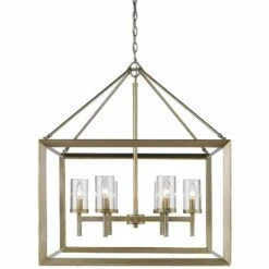 Golden Lighting Smyth 26 3/4" Wide White Gold 6-Light Chandelier 8 Golden Lighting Smyth 26 3/4" Wide White Gold 6-Light Chandelier -Lighting Sales Shop smyth 26 and three quarter inch wide white gold 6 light chandelier 60e06views2