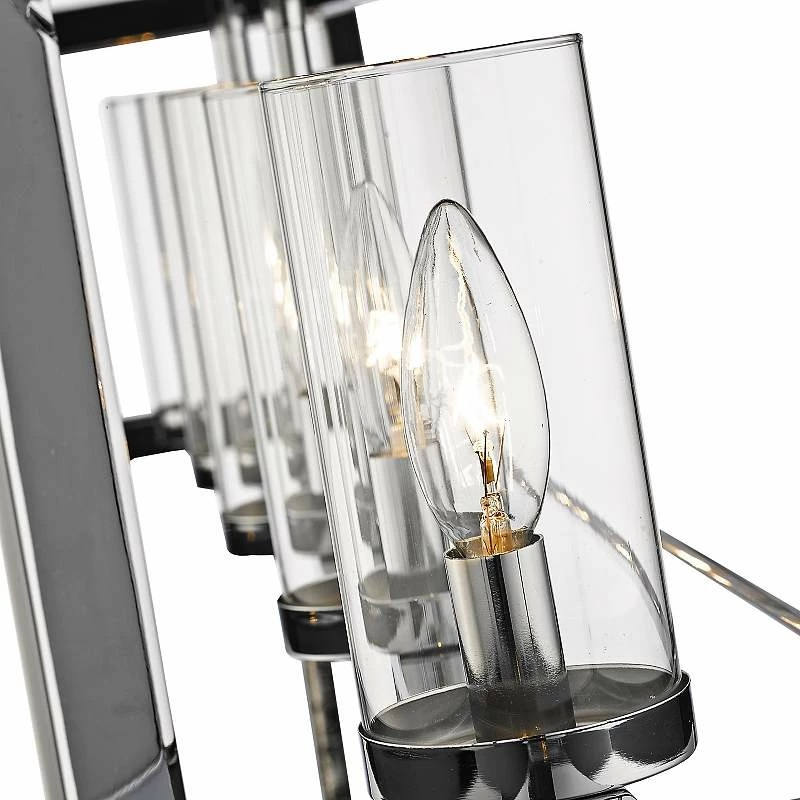 Golden Lighting Smyth 41" Wide Chrome 5-Light Kitchen Island Light Pendant 7 Golden Lighting Smyth 41" Wide Chrome 5-Light Kitchen Island Light Pendant - Image 5