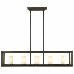 Golden Lighting Smyth 41" Wide Gunmetal Bronze Kitchen Island Light Pendant -Lighting Sales Shop smyth 41 inch wide gunmetal bronze kitchen island light pendant 60e07views2