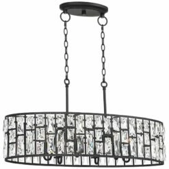 Sofie 31 1/2"W Black Crystal Kitchen Island Light Pendant 10 Sofie 31 1/2"W Black Crystal Kitchen Island Light Pendant -Lighting Sales Shop sofie 31 and one half inchw black crystal kitchen island light pendant 64r90
