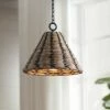 Troy Solana 22 1/4"W Bronze White Washed Seagrass Pendant Light -Lighting Sales Shop solana 22 and one quarter inchw bronze white washed seagrass pendant light 85p61cropped