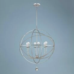Solaris Collection 28" Wide 6-Light Modern Orb Pendant Light