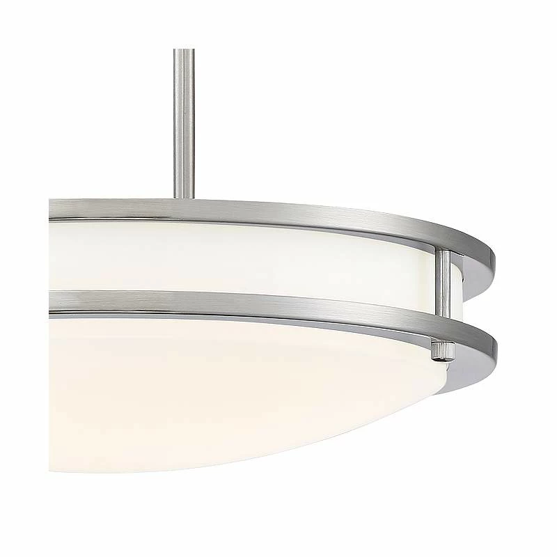 Solero 16" Wide Brushed Nickel LED Pendant Light 5 Solero 16" Wide Brushed Nickel LED Pendant Light - Image 3